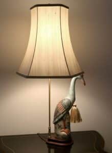 Vintage-Chinoiserie-Ceramic-Bird-Lamp-Base