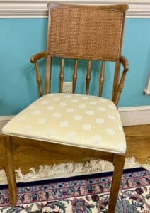 Vintage-Drexel-Furniture-Dining-Set-with-Cane-Back-Chairs-third-image