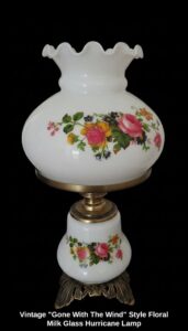 Vintage-Gone-With-The-Wind-Style-Floral-Milk-Glass-Hurricane-Lamp