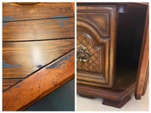 Vintage-Hexagonal-End-Table-with-Faux-Bamboo-Accents-by-Drexel-Heritage-second-image