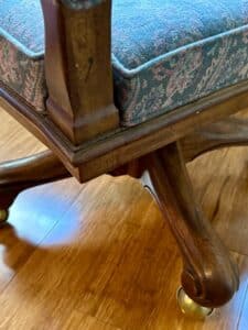 Vintage-Paisley-Wingback-Office-Chair-with-Casters-second-image