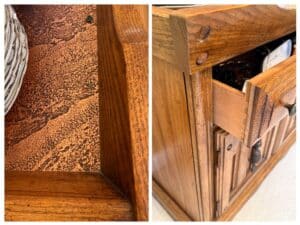 Vintage-Thomasville-Oak-Dining-Buffet-with-China-Set-second-image