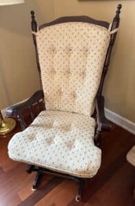Wooden-Glider-Rocking-Chair-with-Upholstered-Cushions