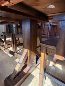 World-Market-Verona-Trestle-Dining-Table-Set-with-Bench-and-Chairs-second-image