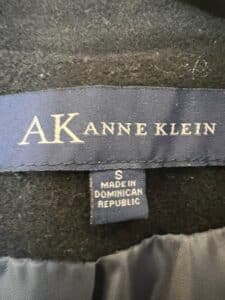 Anne-Klein-Womens-Black-Wool-Blend-Coat-second-image