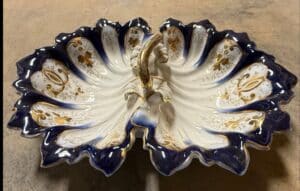Antique-C.T.-Altwasser-Cobalt-Blue-Porcelain-Serving-Dish
