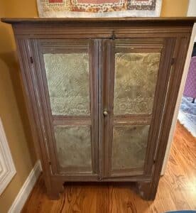 Antique-Pie-Safe-with-Embossed-Tin-Panels