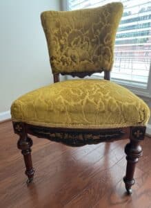Antique-Victorian-Eastlake-Walnut-Parlor-Chair