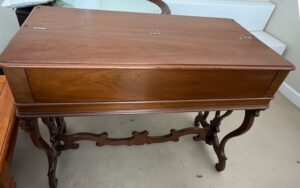 Antique-Walnut-Writing-Desk-with-Cabriole-Legs