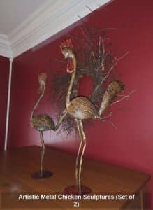 Artistic-Metal-Chicken-Sculptures-Set-of-