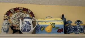 Assorted-Blue-and-White-Porcelain-and-Other-Decorative-Items