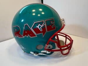 Autographed-Rage-XFL-Football-Helmet