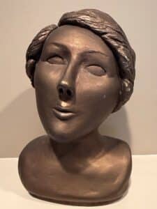 Bronze-Finish-Bust-of-a-Woman