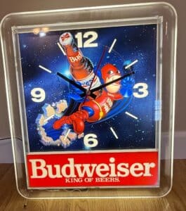 Budweiser-Bud-Man-Electric-Clock