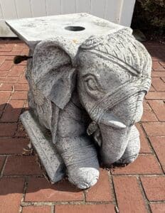 Cement-Elephant-Patio-Umbrella-Base