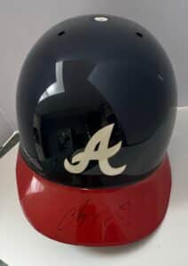 Chipper-Jones-Autographed-Atlanta-Braves-Replica-Helmet