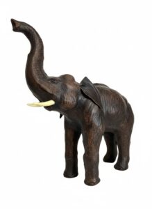 Collection-of-Ebony-and-Wood-Elephant-Figurines