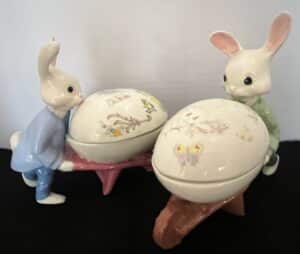 Easter-Bunny-Ceramic-Egg-Trinket-Boxes-with-Chick-and-Butterfly