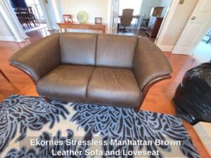 Ekornes-Stressless-Manhattan-Brown-Leather-Sofa-and-Loveseat-second-image