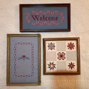 Framed-Cross-Stitch-Sampler-Collection