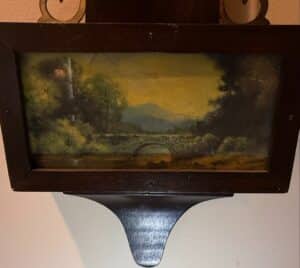 Gilbert-Banjo-Clock-Model-with-Winter-Country-Scene-Panel-third-image