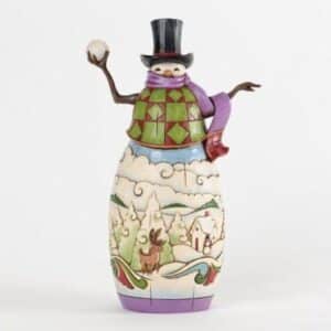 Jim-Shore-Snowy-Wonders-Snowman-Holding-Snowball-Classic-Figurine-
