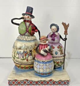 Jim-Shore-Warm-Hearts-On-Frosty-Days-Snowman-Family-Figurine-
