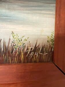 Landscape-Oil-Painting-in-Wooden-Frame-Bob-Ross-Style-second-image