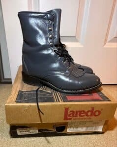 Laredo-Womens-Gray-Kiltie-Roper-Boots