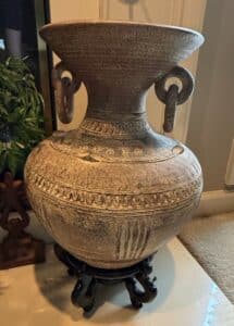 Large-Tribal-Red-Clay-Vase-with-Ring-Handles