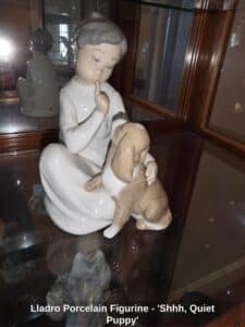 Lladro-Porcelain-Figurine-Shhh-Quiet-Puppy-seventh-image