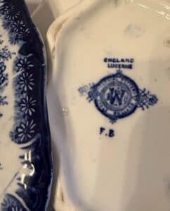 Lucerne-Colonial-Pottery-Blue-and-White-Tureen-with-Lid-second-image