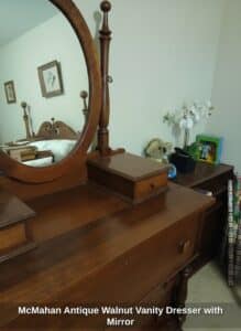 McMahan-Antique-Walnut-Vanity-Dresser-with-Mirror-third-image