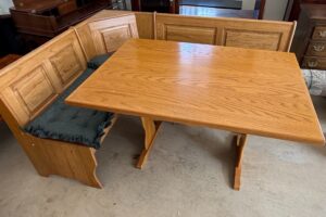 Oak-Breakfast-Nook-Dining-Set-with-Storage-Benches