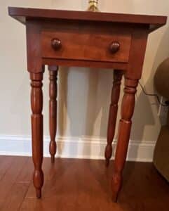 Pair-of-Sheraton-Style-Cherry-One-Drawer-Stand-second-image