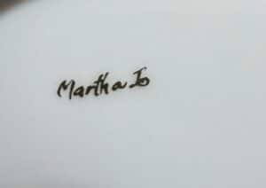 R-S-Germany-Porcelain-Leaf-Trinket-Dish-with-Gilt-Rim-and-Handle-second-image