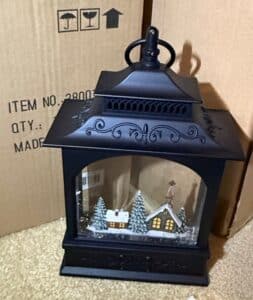 Raz-Imports-Glitter-Snow-Globe-Lantern-with-Christmas-Village-Scene-second-image