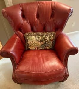 Red-Leather-Tufted-Wingback-Armchair