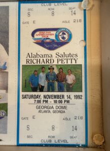 Richard-Petty-Autographed-Photo-and-Alabama-Salutes-Richard-Petty-Event-Ticket-third-image