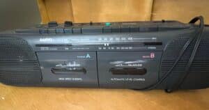 Sanyo-Stereo-Radio-and-Dual-Cassette-Recorder