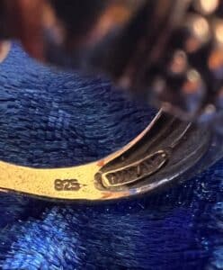 Set-of-Four-Sterling-Silver-and-Onyx-Rings-including-Mexican-Silver-second-image