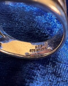 Set-of-Four-Sterling-Silver-and-Onyx-Rings-including-Mexican-Silver-third-image