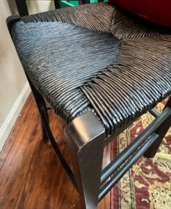 Set-of-IKEA-Ingolf-Bar-Stools-with-Red-Cushions-second-image