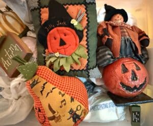Sew-Cherished-Jolly-Jack-Pumpkin-Pillow-and-Coordinating-Halloween-Figurines