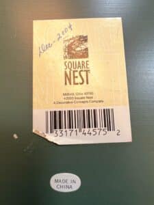 Square-Nest-Hand-Painted-Floral-Tole-Tray-with-Stand-second-image