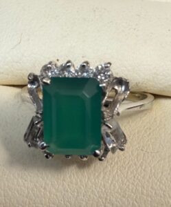 Sterling-Silver-Green-Onyx-and-White-Stone-Ring