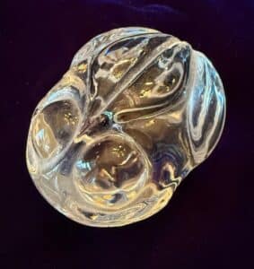 Steuben-Crystal-Frog-Figurine