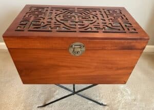 Tier-Imports-Indonesian-Wood-Carved-Top-Lap-Desk-or-Side-Chest