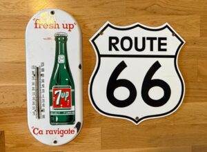 Up-Fresh-Up-Thermometer-Route-and-Wurlitzer-Metal-Signs