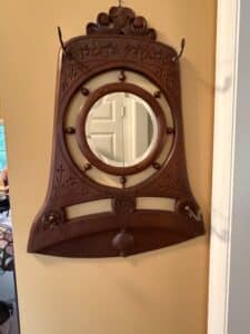 Victorian-Carved-Walnut-Hall-Mirror-with-Coat-Hooks-and-Shelf